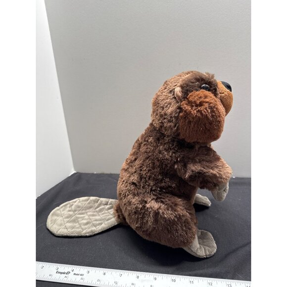 Wild Republic Beaver Plush Toy Soft Brown Stuffed Animal 12" Realistic Design Ki - Picture 3 of 7